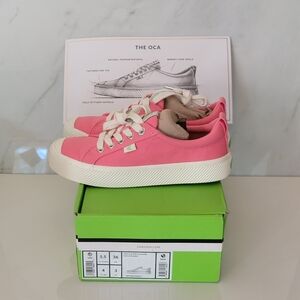 Cariuma | OCA Low Pink Lemonade Canvas Sneakers Unisex Size 5.5W / 4M